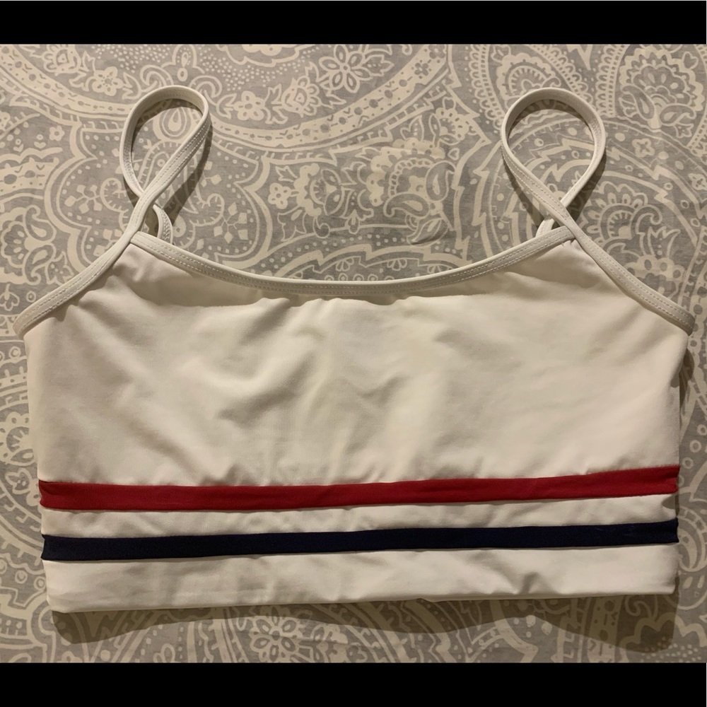 L*Space Ren Bikini Top Red White and blue